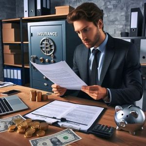 reviewing insurance documents